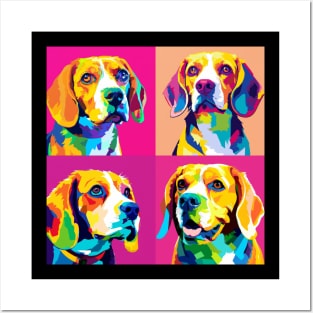 Beagle Pop Art - Dog Lover Gifts Posters and Art